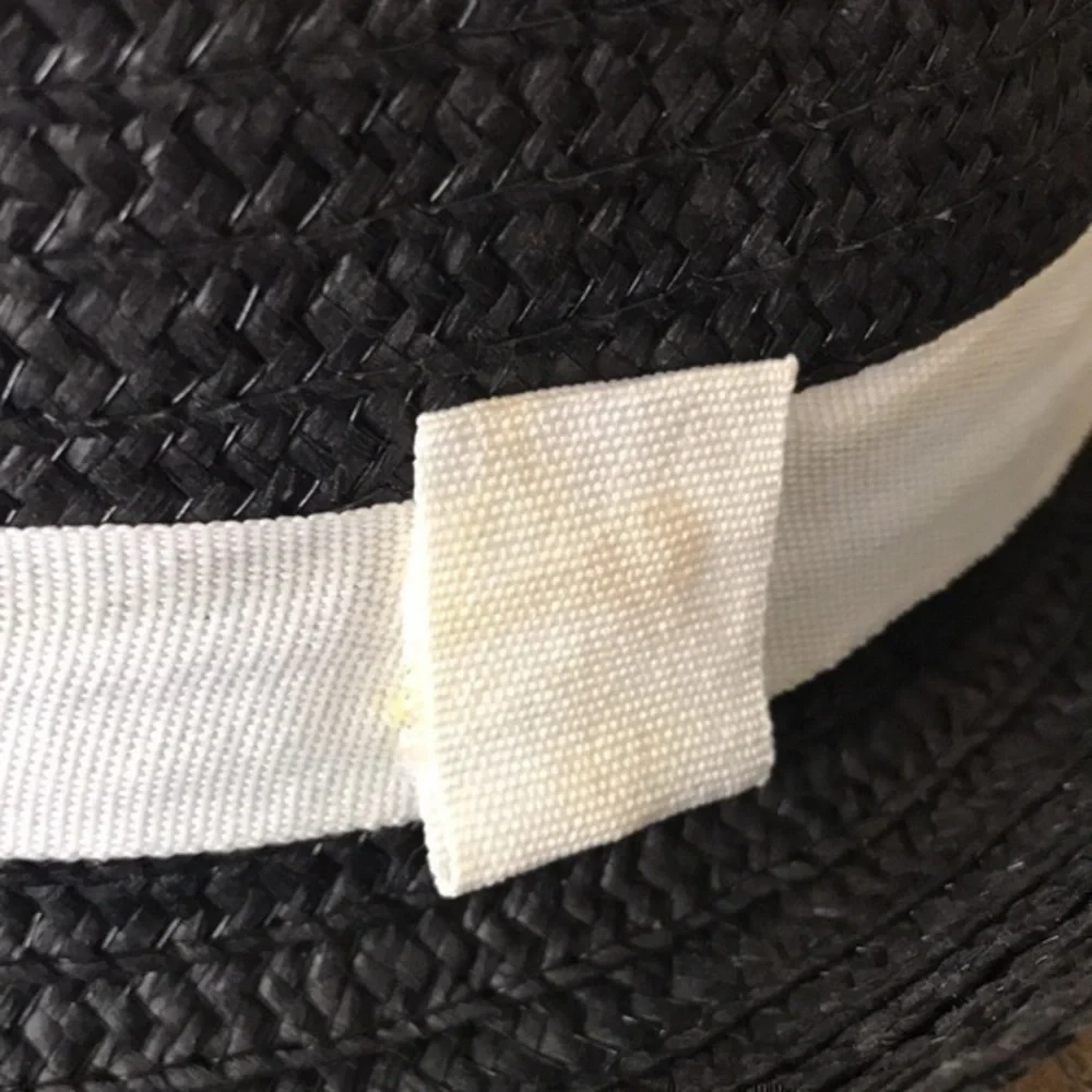 Hat Set White Black Brown Size aprox 20.7” paper/polyester Blend